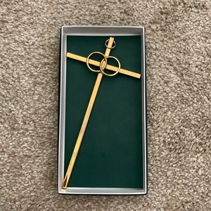 Gold plated wedding cross